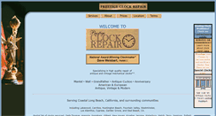 Desktop Screenshot of prestigeclockrepair.com